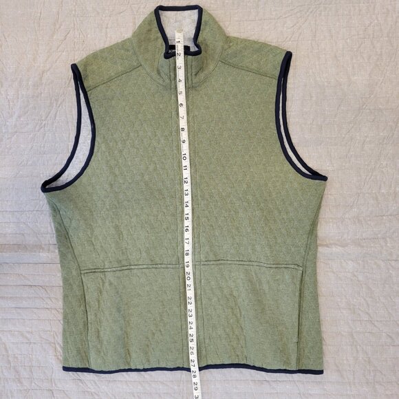 Bonobos Men’s Quilted Vest in Green / Gray Size Large - Picture 4 of 8